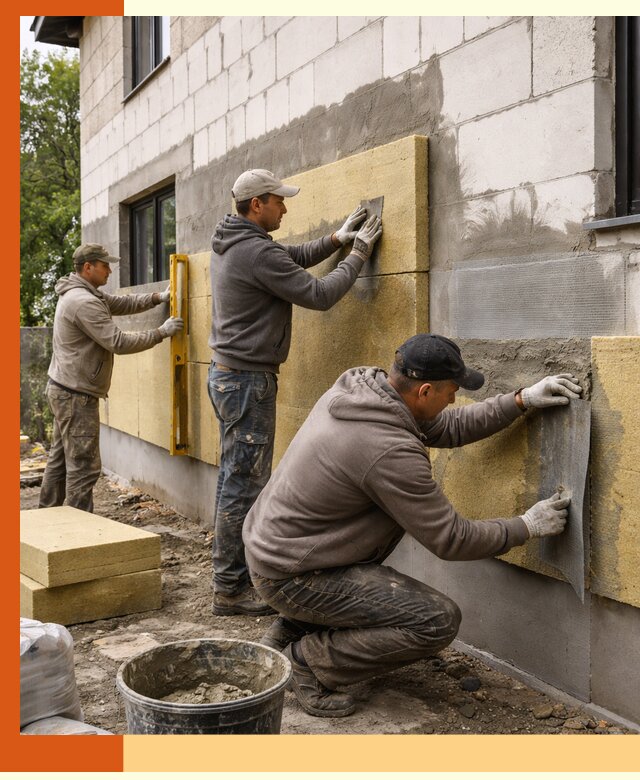 Утепление дома из газобетона в Екатеринбурге качественно и долговечно
