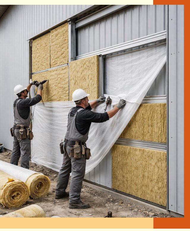 Утепление металлического склада в Екатеринбурге от 4612 руб/м2 — комплексное утепление под ключ | ТепломастерКтр