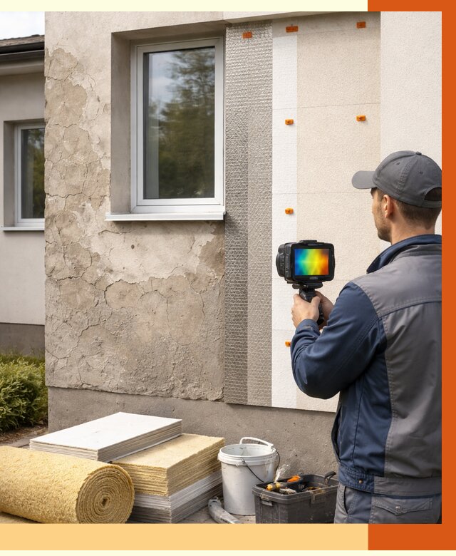 Тепловизионное обследование фасада в Екатеринбурге от 4612 руб. под ключ | ТепломастерКтр